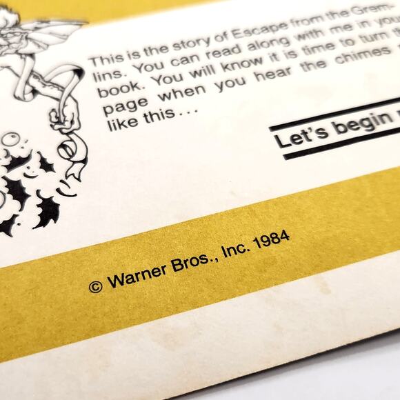 Vintage 1984 “Escape from the Gremlins” Read-Along Book & Record | Story 3 - Picture 6 of 10
